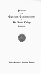 Program of the Eightieth Commencement of St. Xavier College, Cincinnati by Xavier University, Cincinnati, OH