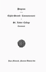 Program of the Eighty-Second Commencement of St. Xavier College, Cincinnati by Xavier University, Cincinnati, OH