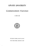 Xavier University Commencement Exercises, 1948 by Xavier University, Cincinnati, OH