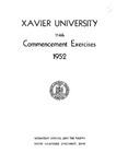 Xavier University 114th Commencement Exercises, 1952 by Xavier University, Cincinnati, OH