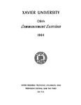 Xavier University 126th Commencement Exercises, 1964 by Xavier University, Cincinnati, OH