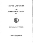 Xavier University 139th Commencement Exercises, The Graduate School, 1977 by Xavier University, Cincinnati, OH
