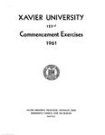 Xavier University 123rd Commencement Exercises, 1961