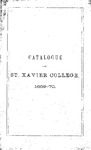 1869-70 Xavier University Course Catalog by Xavier University, Cincinnati, OH