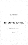 1871-72 Xavier University Course Catalog by Xavier University, Cincinnati, OH