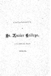 1874-75 Xavier University Course Catalog