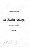 1878-79 Xavier University Course Catalog