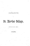 1879-80 Xavier University Course Catalog by Xavier University, Cincinnati, OH