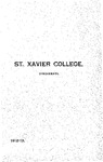 1912-13 Xavier University Course Catalog by Xavier University, Cincinnati, OH