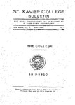 1919-20 Xavier University Course Catalog