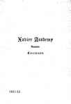 1911-12 Catalogue of Xavier Academy by Xavier University, Cincinnati, OH