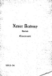 1913-14 Catalogue of Xavier Academy