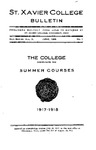 1918 June Xavier University Course Catalog Summer Courses - Monthly