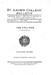 1922 May Xavier University Course Catalog