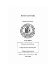 1988-1990 Xavier University College of Arts and Sciences, College of Business Administration, College of Social Sciences Course Catalog by Xavier University, Cincinnati, OH