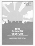 1988 Xavier University Summer Sessions Class Schedule Course Catalog by Xavier University, Cincinnati, OH