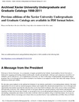 2011-2012 Xavier University Undergraduate and Graduate Course Catalog