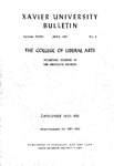 1950-1951 Xavier University The College of Liberal Arts, Graduate Division Course Catalog by Xavier University, Cincinnati, OH