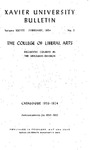 1953-1954 Xavier University The College of Liberal Arts, Graduate Division Course Catalog by Xavier University, Cincinnati, OH
