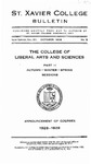 1927-1928 Pt. 2 Xavier University College of Liberal Arts and Sciences Course Catalog by Xavier University, Cincinnati, OH