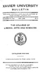 1931-1932 Xavier University College of Liberal Arts and Sciences Course Catalog by Xavier University, Cincinnati, OH