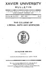 1933-1934 Xavier University College of Liberal Arts and Sciences Course Catalog by Xavier University, Cincinnati, OH