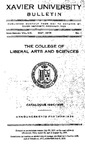 1934-1935 Xavier University College of Liberal Arts and Sciences Course Catalog