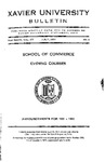 1930-1931 Xavier University School of Commerce Evening Courses Course Catalog