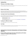 2018-2019 Xavier University Undergraduate and Graduate University Catalog by Xavier University (Cincinnati, Ohio)