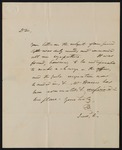 Thomas Hart Benton letter to Moses Dawson