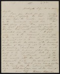 Thomas Hart Benton letter to Moses Dawson by Thomas Hart Benton