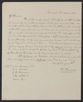 T. C. Flournoy letter to Moses Dawson