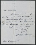Martin Van Buren letter to Moses Dawson