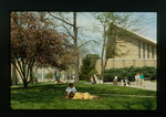 Students on the Grass Near Bellarmine Chapel by Gregory Rust