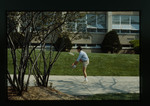 Student Catching a Flying Disc by Gregory Rust
